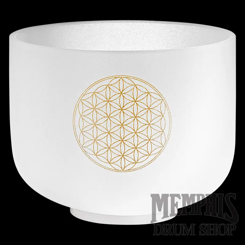 Meinl Crystal Singing Bowl – 8", Flower Of Life Design 1