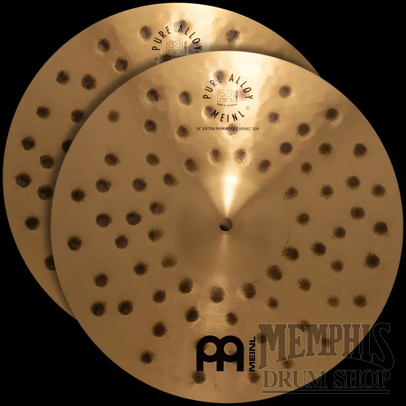 Meinl Pure Alloy 14-Inch Extra Hammered Hi-Hats 1