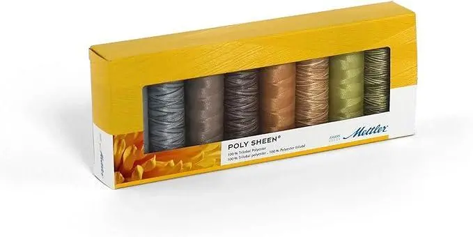 Mettler Polysheen Neutrals 8-Spool Thread Kit – 50-Weight Polyester 1
