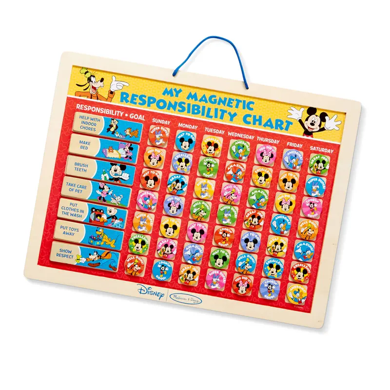 Mickey Mouse Magnetic Responsibility Chart For Kids 1