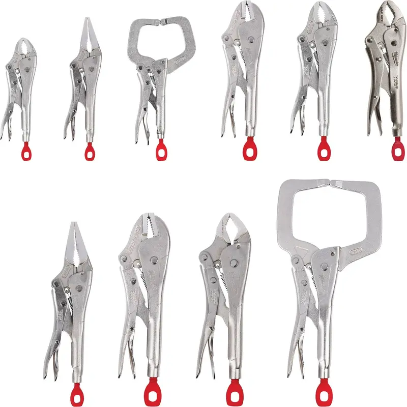 Milwaukee 10-Piece Locking Pliers Set – Heavy-Duty Adjustable Grip Tools 1