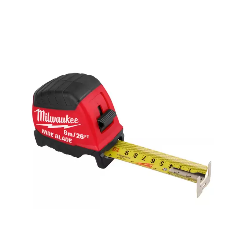 Milwaukee 48-22-1226 8-Meter (26-Foot) Wide-Blade Tape Measure With 18-Foot Reach 1