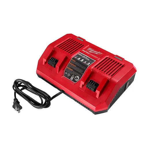 Milwaukee 48-59-1802 M18 Dual-Bay Rapid Charger — Simultaneous 18V Lithium-Ion Battery Charging 1