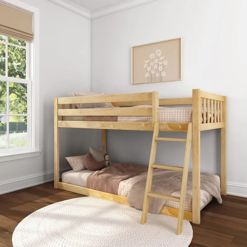 Modbunk Twin-Over-Twin Low-Profile Bunk Bed 1