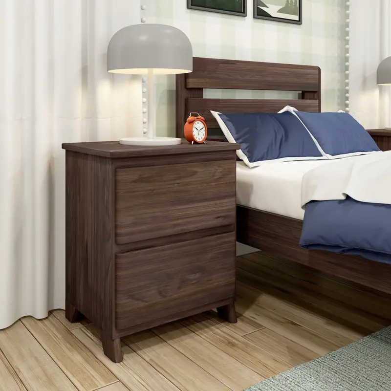 Modern Farmhouse Nightstand – Reclaimed Wood Accent Table 1