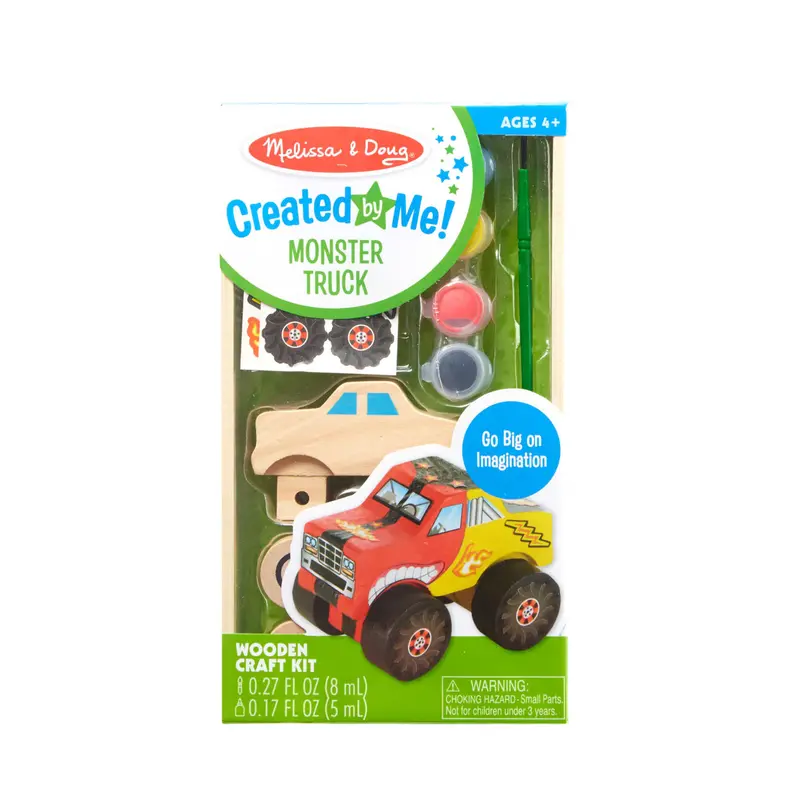 Monster Truck Themed Wooden Craft Kit 1