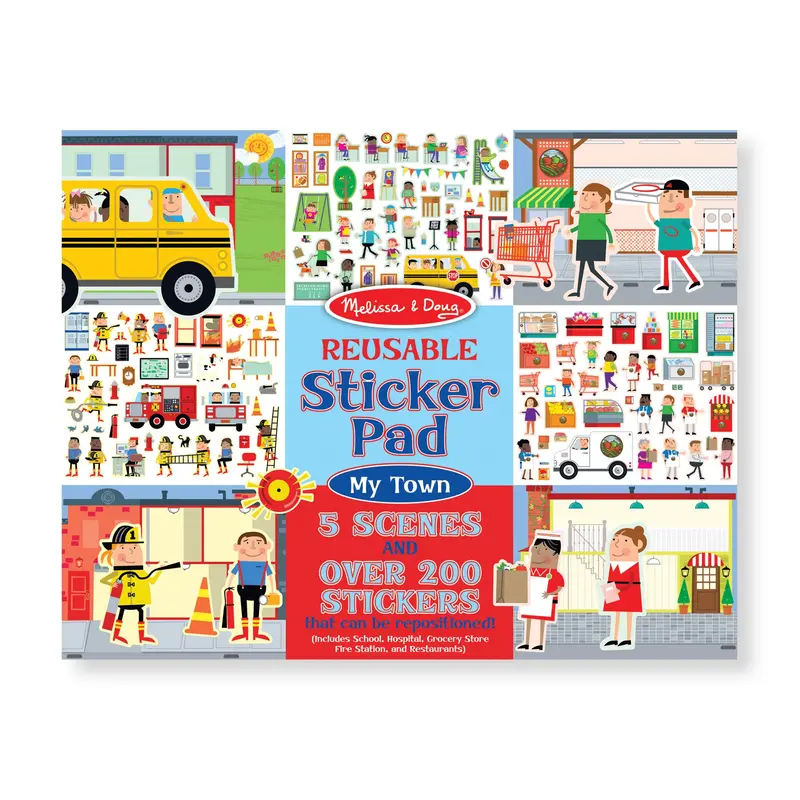 My Town Reusable Sticker Activity Pad 1