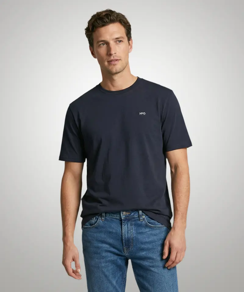 Navy Essential Mcg Embroidered T-Shirt 1