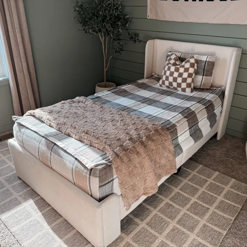 Nicholas Upholstered Twin Bed Frame 4