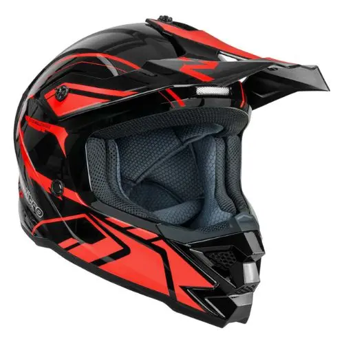 Nitro Mx710 Shard 2 Youth Helmet – Red/Black Design 1