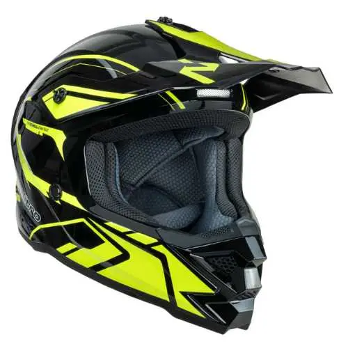 Nitro Mx710 Shard 2 Youth Motocross Helmet – Yellow/Black 1