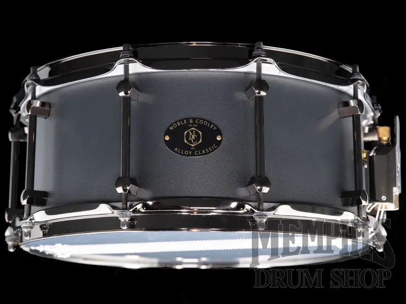 Noble & Cooley 14X6-Inch Alloy Shell Snare – Matte Black Finish 1