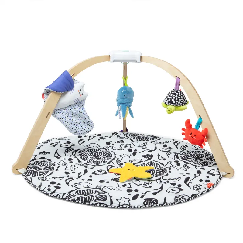 Ocean-Themed Easy-Fold Play Gym – Portable Infant Activity Center 1