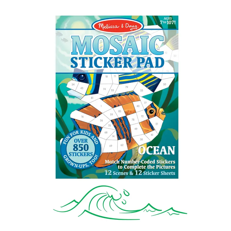 Ocean-Themed Mosaic Sticker Activity Pad 1