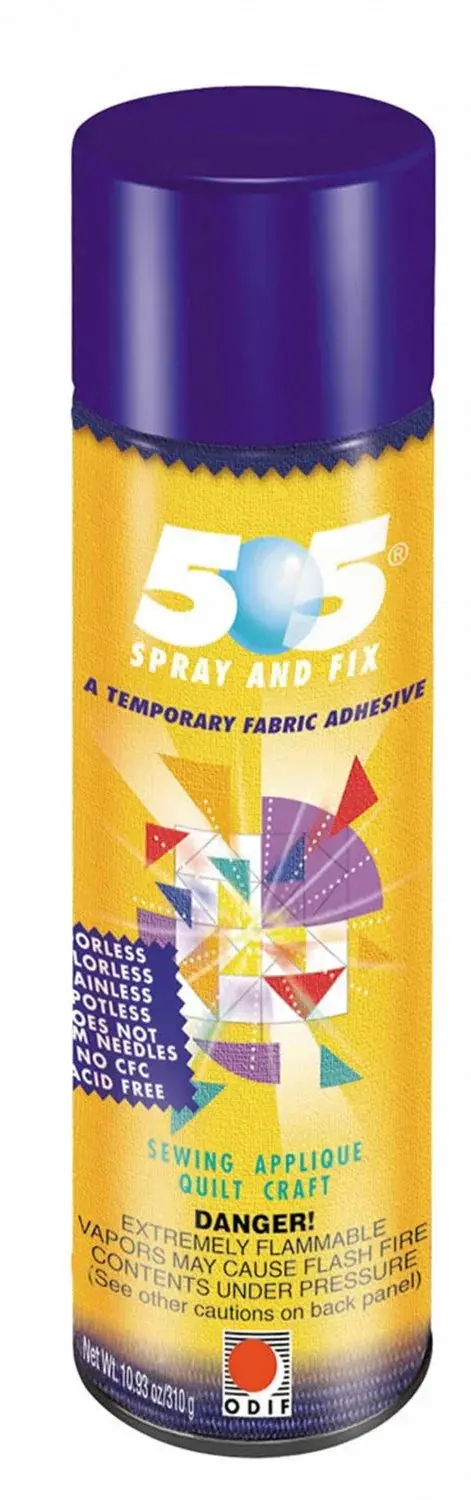 Odif 505 Temporary Adhesive Spray – 14 Oz Repositionable Fabric Bonding Spray 1