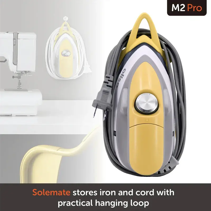 Oliso M2Pro Mini Iron With Yellow Trivet 1
