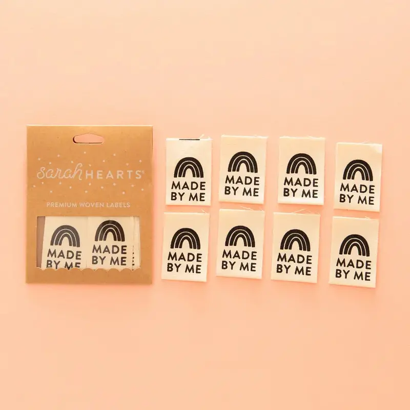 Organic Cotton 'Made By Me' Woven Sewing Label – Eco-Friendly 1