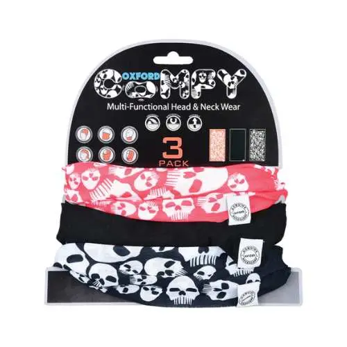 Oxford Comfy Skull-Print Socks (3-Pack) 1