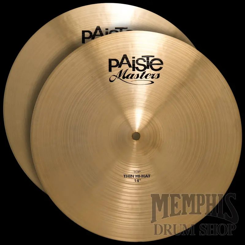 Paiste 14" Masters Thin Hi-Hats – Expressive, Fast-Response Pair 1
