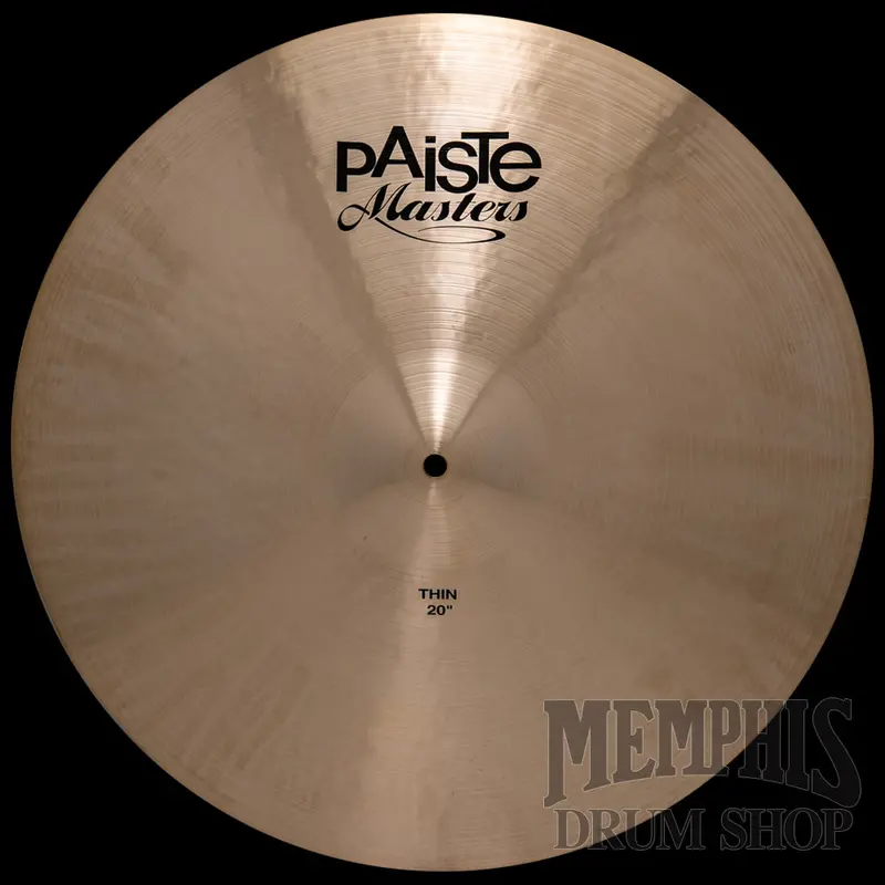 Paiste 20" Masters Thin Cymbal – Balanced, Fast-Attack Thin Profile (1593G) 1