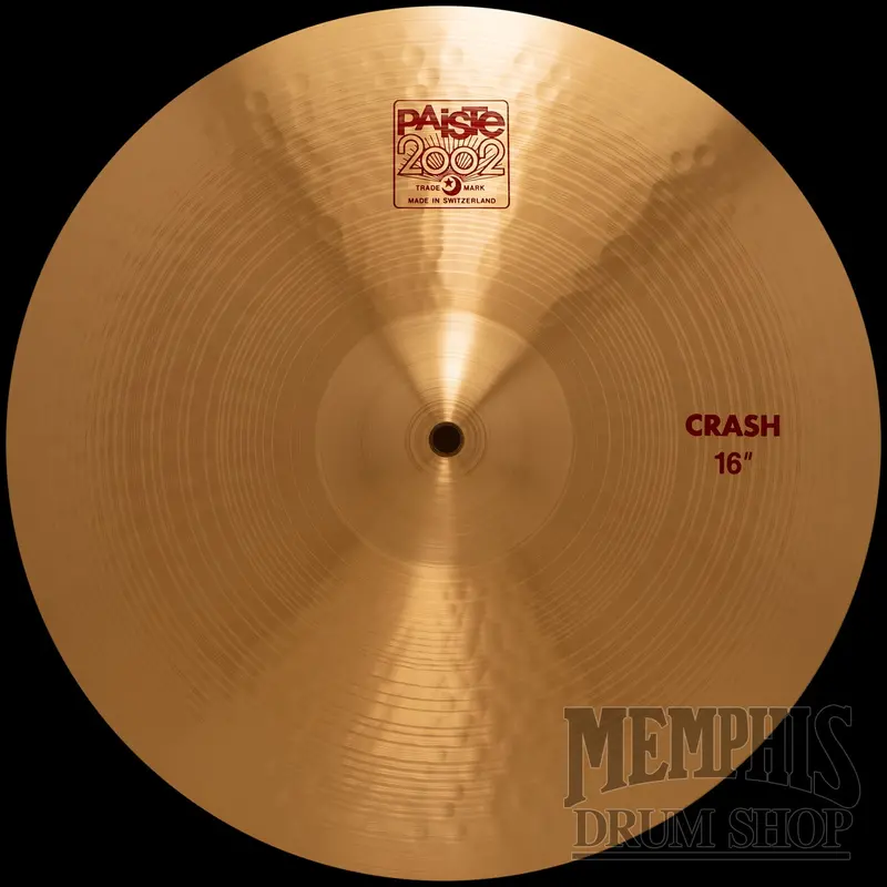 Paiste 2002 Crash 16" Cymbal – Fast Response And Controlled Wash 1