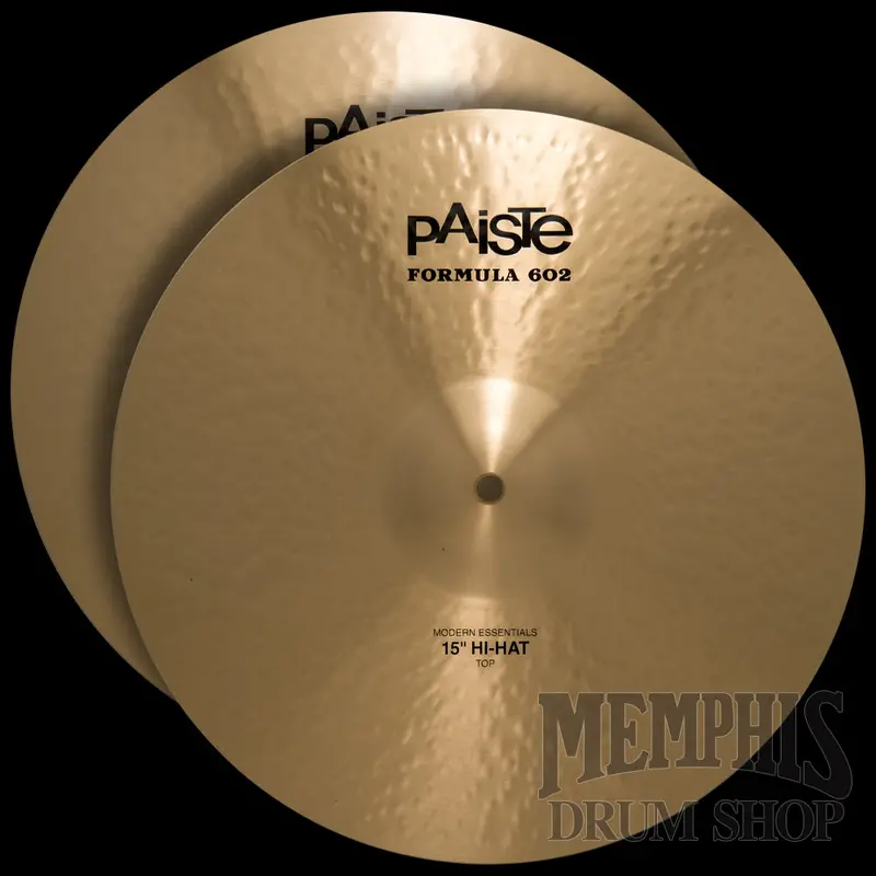 Paiste Formula 602 Modern Essentials 15" Hi-Hats – Crisp Chick, Smooth Open Sound 1