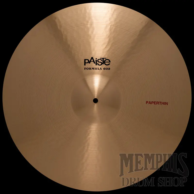 Paiste Formula 602 Paperthin Crash Cymbal – 20" 1