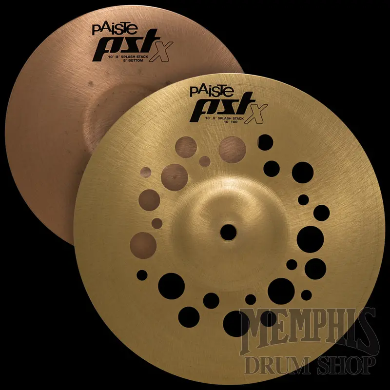 Paiste Pst X 10-Inch And 8-Inch Splash Stack 1