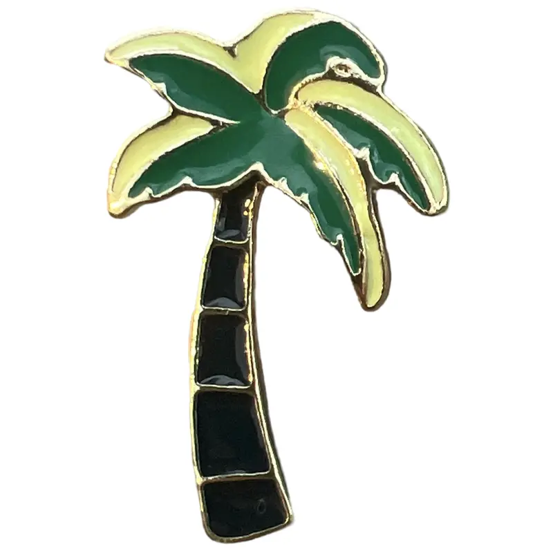 Palm Tree Enamel Pin – Black Trunk 1
