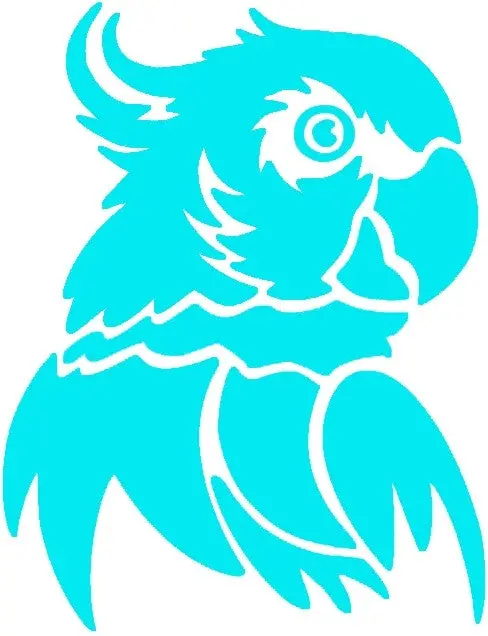 Parrot Flock Iron-On Appliqué Patch 1
