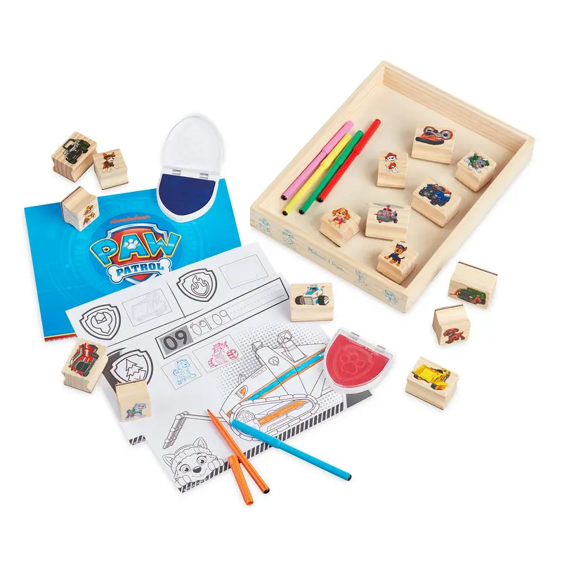 Paw Patrol Wooden Alphabet Stamp Activity Set 1