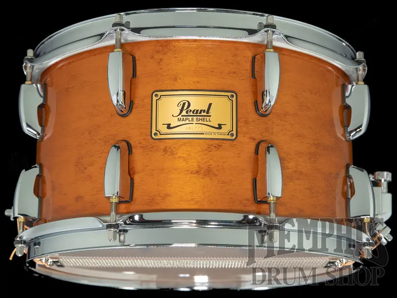 Pearl 12X7-Inch Maple Soprano Snare Drum – Liquid Amber Finish 1