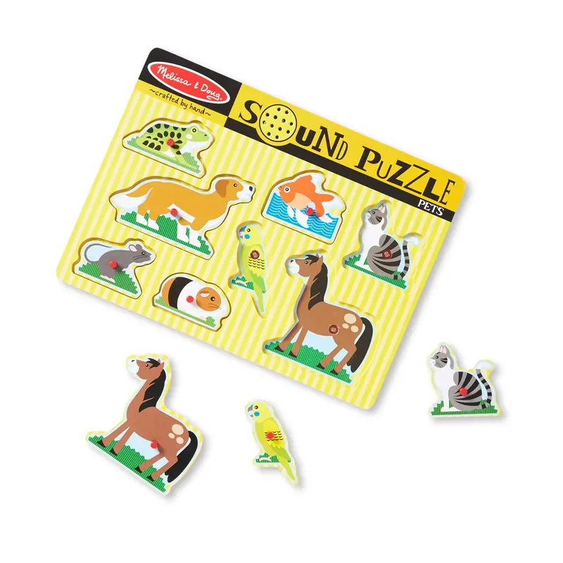 Pet Sounds Puzzle – 8-Piece Animal Recognition Game 1