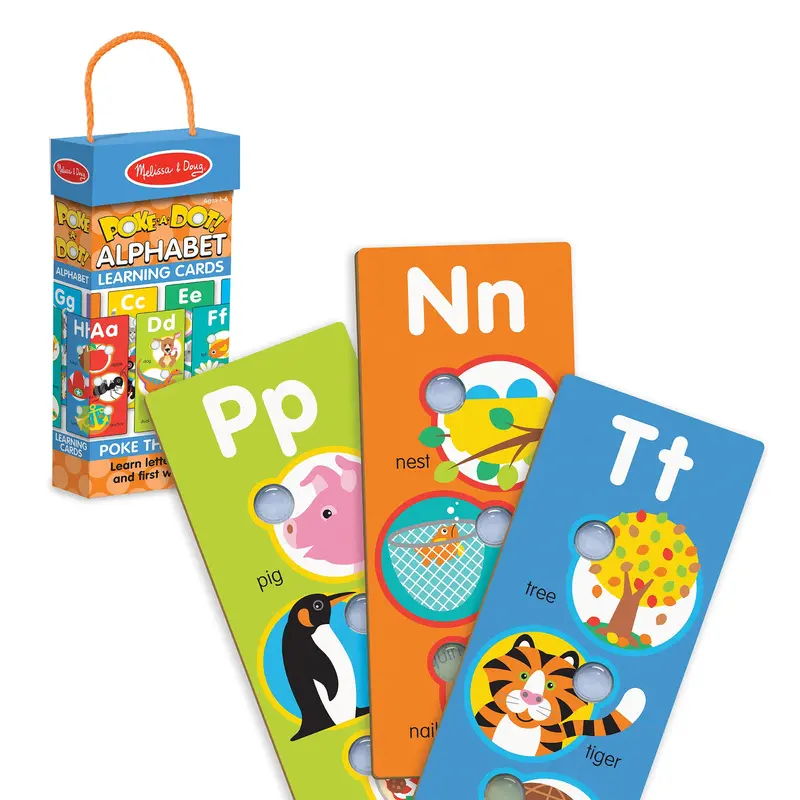 Poke-A-Dot Jumbo Alphabet Flash Cards For Letter Recognition 1
