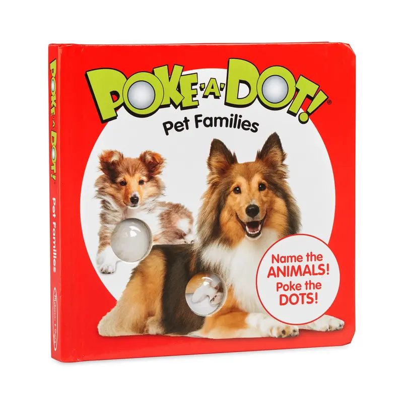 Poke-A-Dot Pet Families Board Book With Tactile Dots 1