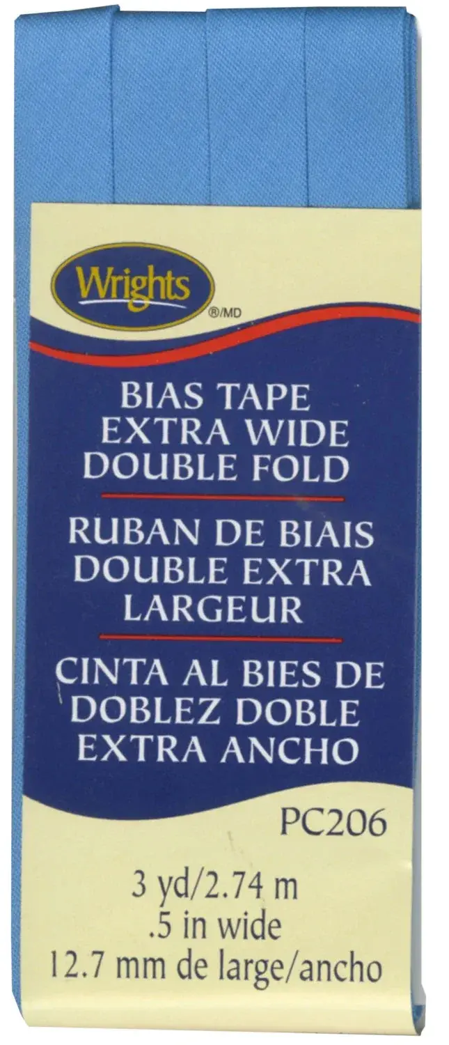 Porcelain Blue 1/2-Inch Double-Fold Bias Tape 1