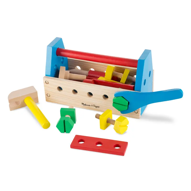 Portable Wooden Tool Kit For Imaginative Play 1