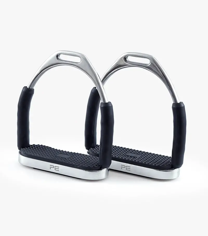 Premier Equine Stainless Steel Flexi Stirrups – Shock-Absorbing Construction 1