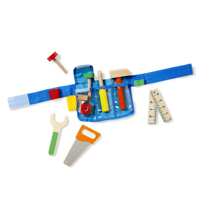 Premium Wooden Tool Belt Playset For Kids 1
