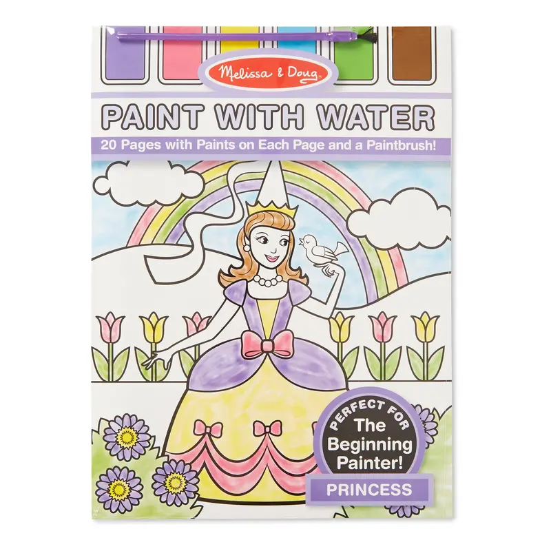 Princess-Themed Paint-With-Water Activity Book 1