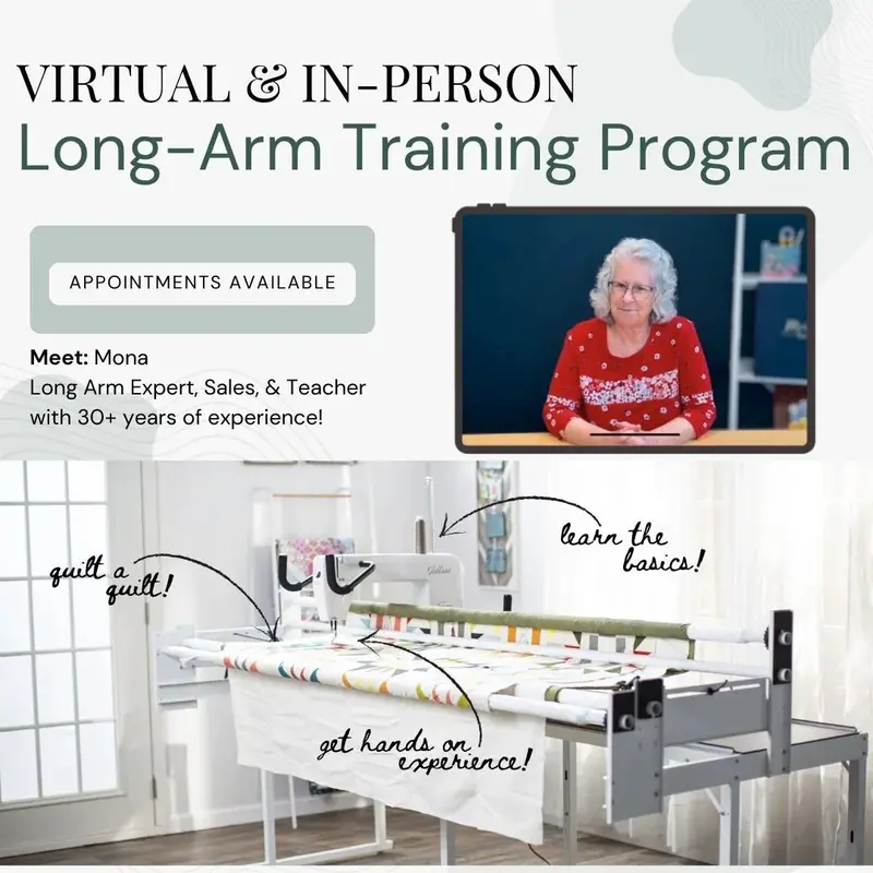 Professional Longarm Quilting Machine Training Course 1