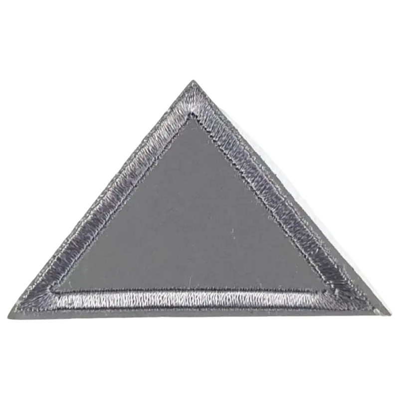 Reflective Triangle Iron-On Embroidery Patch 1