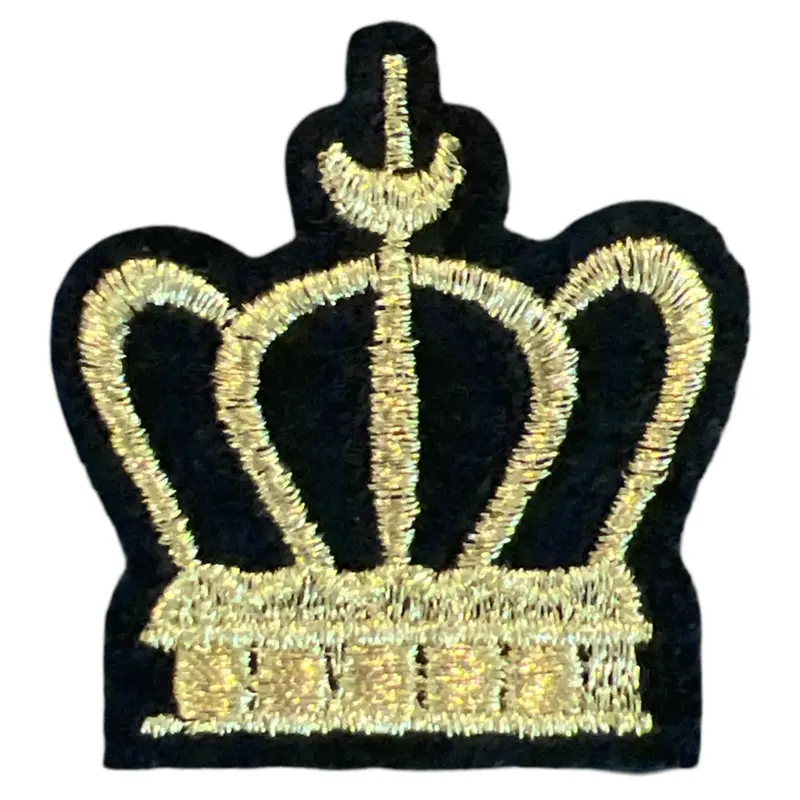 Regal Crown Iron-On Embroidered Patch 1