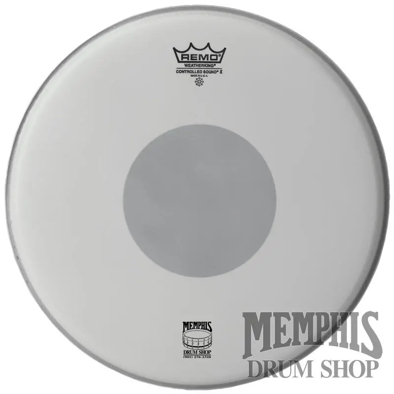 Remo Coated Controlled Sound Drumhead – 10-Inch With Black Dot (Bottom) 1