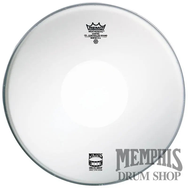 Remo Coated Controlled Sound Drumhead – 10-Inch With White Dot (Bottom) 1