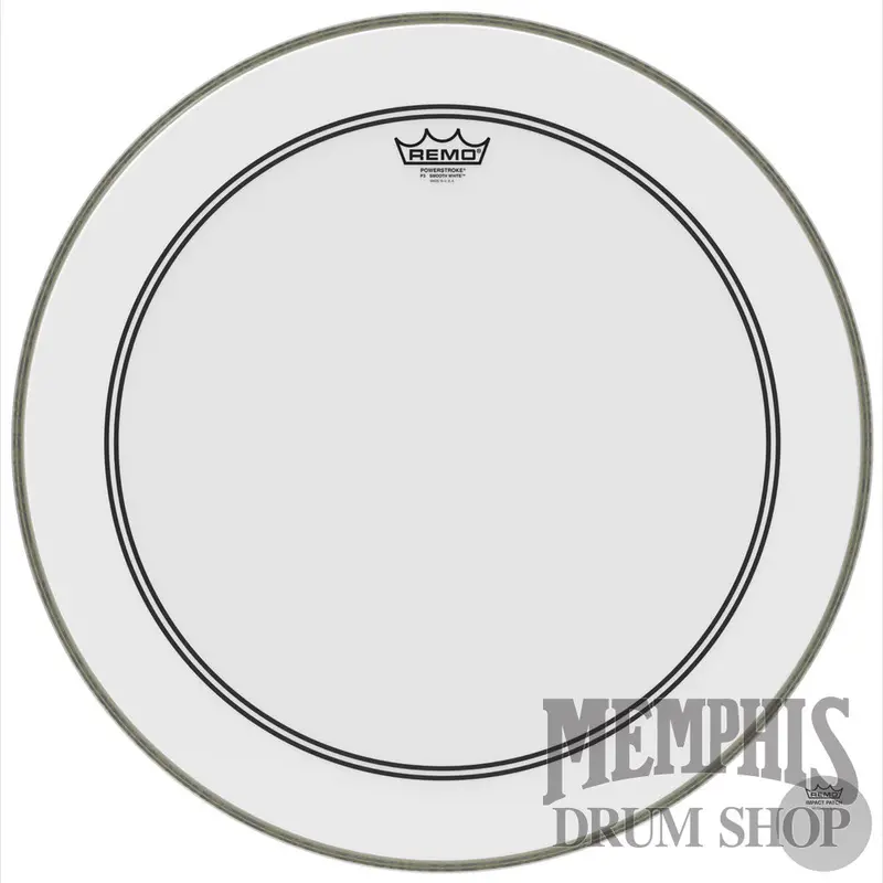 Remo Powerstroke P3 Smooth White 22" Bass Drum Head 1