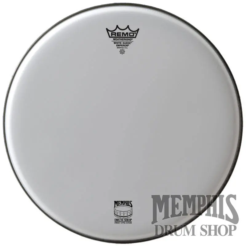 Remo White Suede Emperor 16" Tom Drumhead – Textured Surface, Enhanced Attack 1