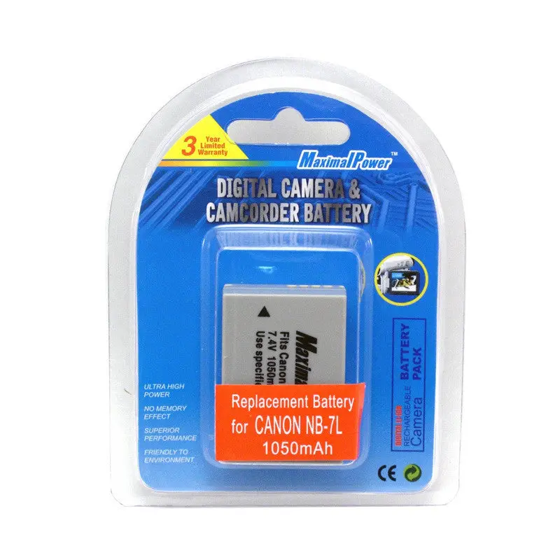 Replacement Camera Battery For Canon Nb-7L 1