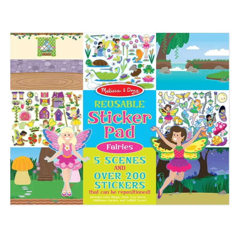 Reusable Fairy Sticker Pad – Peel-And-Play Adhesive Activity Book 1