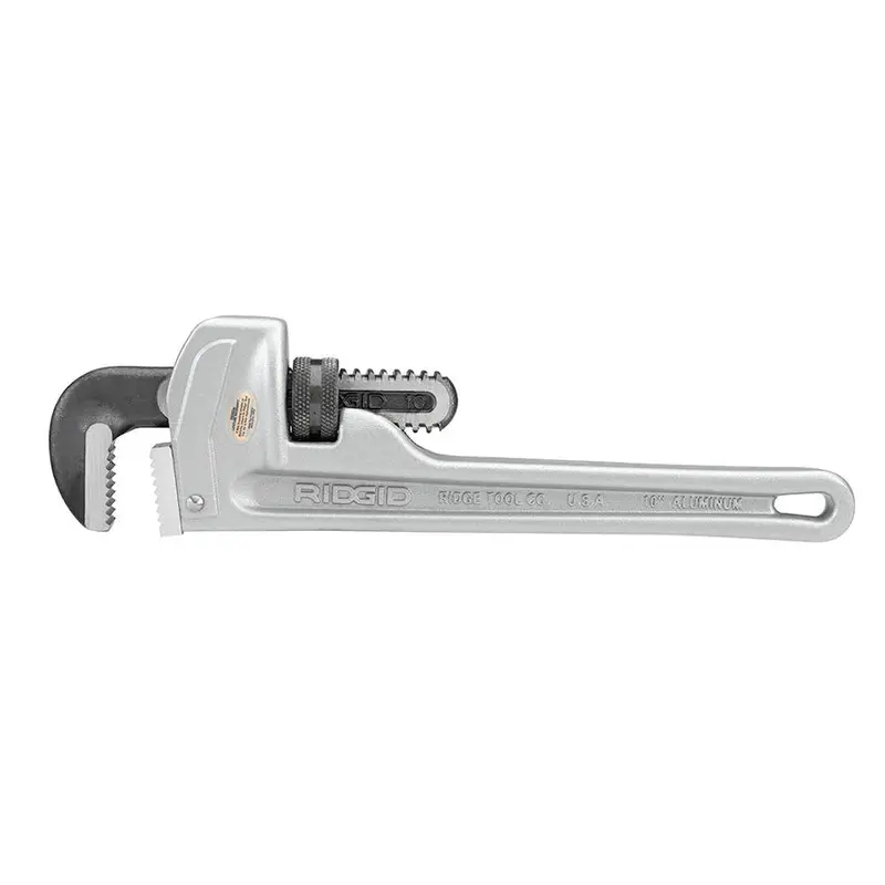 Ridgid 31090 Aluminum Straight Pipe Wrench – 10-Inch Lightweight 1